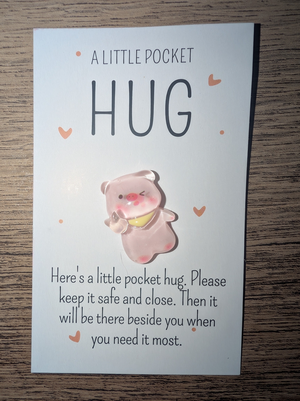 A Little Pocket Hug - Pink Pocket Hug Charm